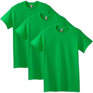 imageGildan Unisex Adult Heavy Cotton TShirt Style G5000 MultipackIrish Green 3pack