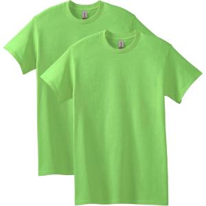 imageGildan Unisex Adult Heavy Cotton TShirt Style G5000 MultipackLime 2pack