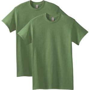 imageGildan Unisex Adult Heavy Cotton TShirt Style G5000 MultipackMilitary Green 2pack