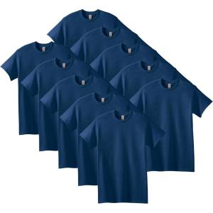 imageGildan Unisex Adult Heavy Cotton TShirt Style G5000 MultipackNavy 10pack