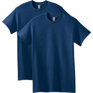 imageGildan Unisex Adult Heavy Cotton TShirt Style G5000 MultipackNavy 2pack