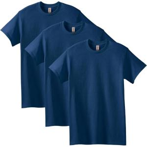imageGildan Unisex Adult Heavy Cotton TShirt Style G5000 MultipackNavy 3pack