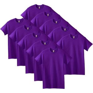 imageGildan Unisex Adult Heavy Cotton TShirt Style G5000 MultipackPurple 10pack