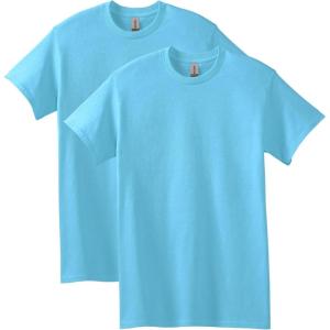 imageGildan Unisex Adult Heavy Cotton TShirt Style G5000 MultipackSky 2pack