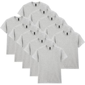 imageGildan Unisex Adult Heavy Cotton TShirt Style G5000 MultipackSport Grey 10pack