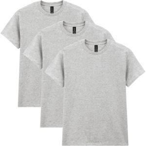 imageGildan Unisex Adult Heavy Cotton TShirt Style G5000 MultipackSport Grey 3pack