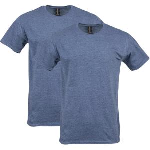 imageGildan Unisex Adult Softstyle Cotton TShirt Style G64000 MultipackHeather Navy 2pack
