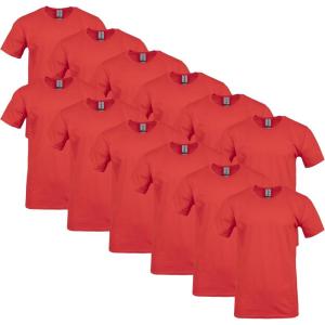 imageGildan Unisex Adult Softstyle Cotton TShirt Style G64000 MultipackRed 12pack