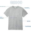imageGildan Unisex Adult Ultra Cotton TShirt Style G2000 MultipackDark Heather 10pack