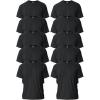 imageGildan Unisex Adult Ultra Cotton TShirt Style G2000 MultipackBlack 10pack