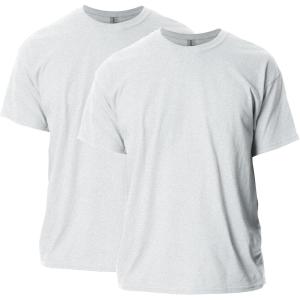 imageGildan Unisex Adult Ultra Cotton TShirt Style G2000 MultipackAsh Grey 2pack