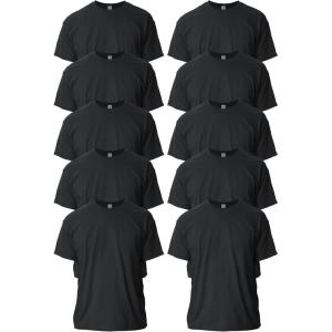 imageGildan Unisex Adult Ultra Cotton TShirt Style G2000 MultipackBlack 10pack