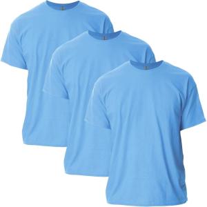 imageGildan Unisex Adult Ultra Cotton TShirt Style G2000 MultipackCarolina Blue 3pack
