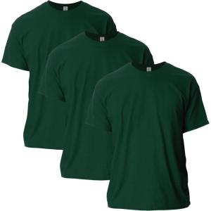imageGildan Unisex Adult Ultra Cotton TShirt Style G2000 MultipackForest Green 3pack