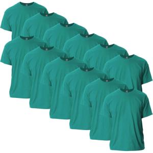 imageGildan Unisex Adult Ultra Cotton TShirt Style G2000 MultipackGalapagos Blue 12pack