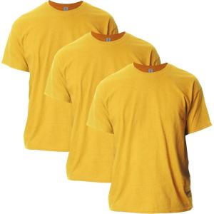 imageGildan Unisex Adult Ultra Cotton TShirt Style G2000 MultipackGold 3pack