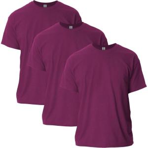 imageGildan Unisex Adult Ultra Cotton TShirt Style G2000 MultipackMaroon 3pack