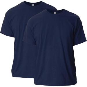 imageGildan Unisex Adult Ultra Cotton TShirt Style G2000 MultipackNavy 2pack