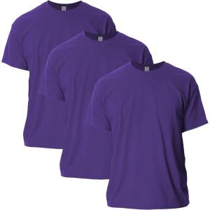 imageGildan Unisex Adult Ultra Cotton TShirt Style G2000 MultipackPurple 3pack