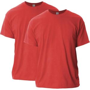 imageGildan Unisex Adult Ultra Cotton TShirt Style G2000 MultipackRed 2pack