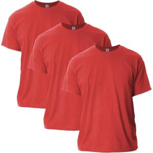 imageGildan Unisex Adult Ultra Cotton TShirt Style G2000 MultipackRed 3pack