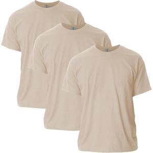 imageGildan Unisex Adult Ultra Cotton TShirt Style G2000 MultipackSand 3pack