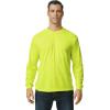 imageGildan Adult Heavy Cotton Long Sleeve TShirt Style G5400 2PackSafety Green