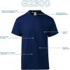 imageGildan Unisex Adult Ultra Cotton TShirt with Pocket Style G2300 2PackBlack