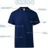 imageGildan Unisex Adult Ultra Cotton TShirt with Pocket Style G2300 2PackSport Grey