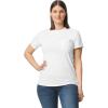 imageGildan Unisex Adult Ultra Cotton TShirt with Pocket Style G2300 2PackWhite