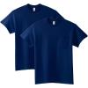 imageGildan Unisex Adult Ultra Cotton TShirt with Pocket Style G2300 2PackNavy