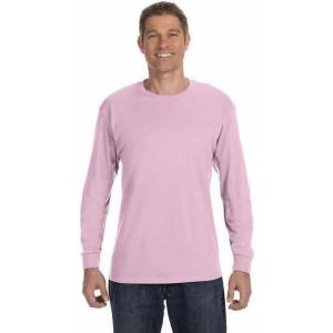 imageGildan Adult Heavy Cotton Long Sleeve TShirt Style G5400 2PackLight Pink