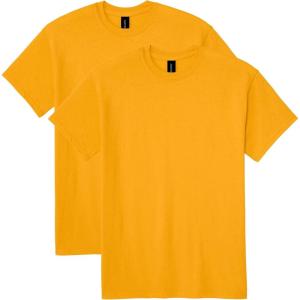 imageGildan Unisex Adult Dryblend TShirt Style G8000 MultipackGold 2pack