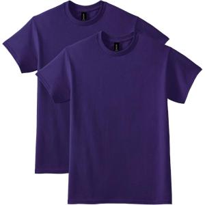 imageGildan Unisex Adult Dryblend TShirt Style G8000 MultipackPurple 2pack