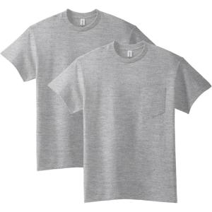 imageGildan Unisex Adult Ultra Cotton TShirt with Pocket Style G2300 2PackSport Grey