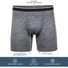 imageGildan Mens Performance Mens Driftknit Modern Underwear 2PackCaviar Htr Boxer Brief
