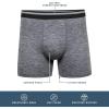 imageGildan Mens Performance Mens Driftknit Modern Underwear 2PackCaviar HtrGrey Violet Heather Trunk