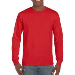 imageGildan Hammer Adult Long Sleeve TShirt 2Pack Style GH400Scarlet