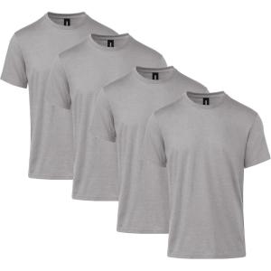 imageGildan Unisex Adult Softstyle CVC Short Sleeve TShirt Style G67000 MultipackCement 4pack