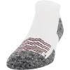 imageGildan Mens Active Strategic Cushion No Show Socks MultipairsWhiteGreyMerlot 12pairs