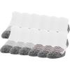 imageGildan Mens Active Strategic Cushion No Show Socks MultipairsWhiteGreyMerlot 12pairs