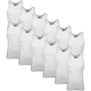 imageGildan Mens AShirt Tanks Multipack Style G1104White 12pack