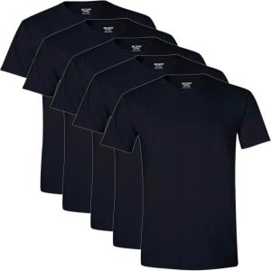imageGildan Mens Crew TShirtsBlack 5pack