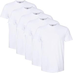 imageGildan Mens Crew TShirtsWhite 5pack