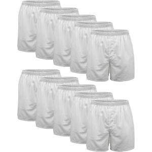 imageGildan Mens Underwear Boxers MultipackWhite 10pack