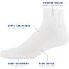 imageGildan Mens Active Cotton Ankle Socks 10PairsWhite