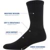imageGildan Mens Active Cotton Crew Socks 10pairsBlack