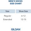 imageGildan Mens Active Cotton Crew Socks 10pairsGrey Heather