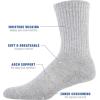 imageGildan Mens Active Cotton Crew Socks 10pairsGrey Heather