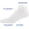 imageGildan Mens Active Cotton Low Cut Socks 10PairsWhite